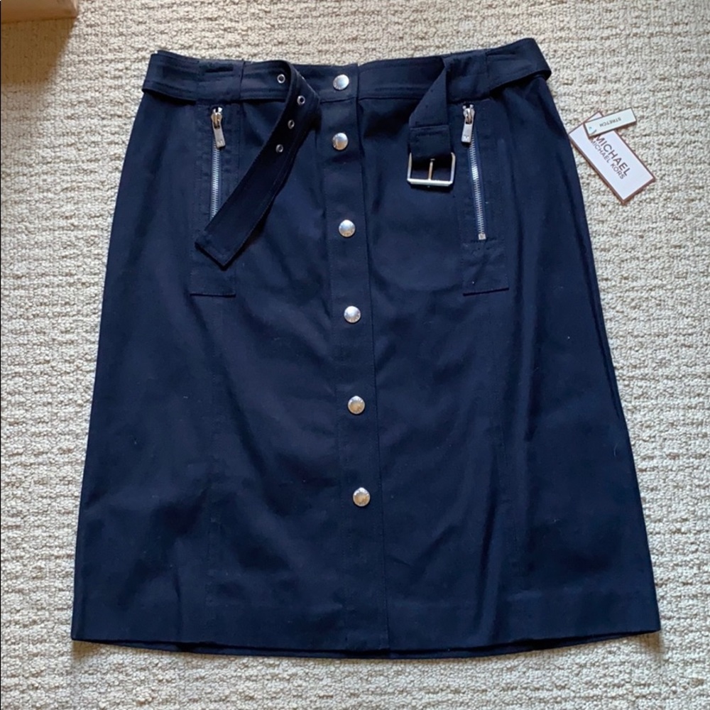 NWT Michael Kors Navy Skirt